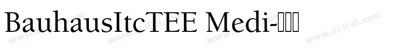 BauhausItcTEE Medi字体转换